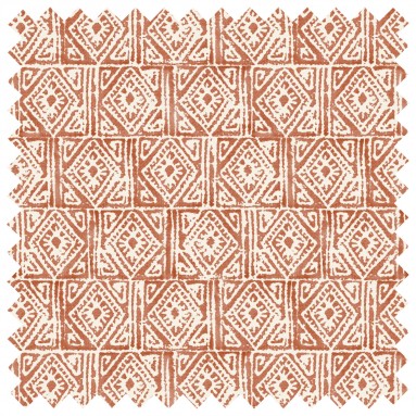 Fabric Ellora Cinnamon Print Swatch