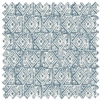 Fabric Ellora Marine Print Swatch