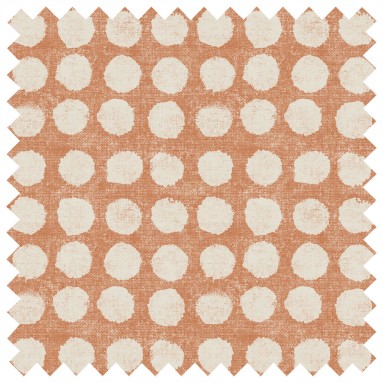 Jebel Persimmon Printed Cotton Fabric