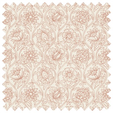 Lotus Bay Rose Printed Cotton Fabric