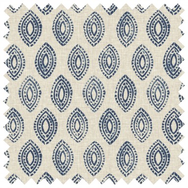 Marra Indigo Printed Cotton Fabric