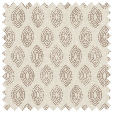 Marra Taupe Printed Cotton Fabric