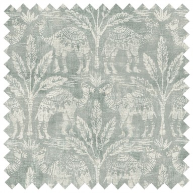 Toubkal Mineral Printed Cotton Fabric