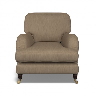 furniture bliss chair amina mocha plain front