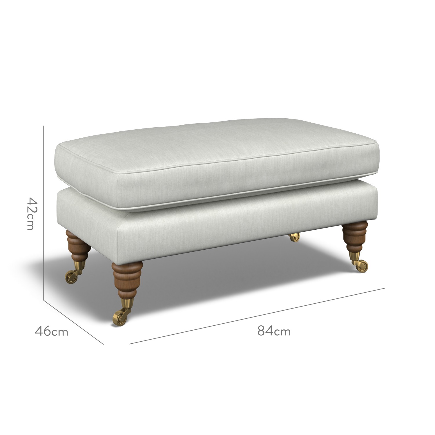 Bliss Footstool Amina Mineral | The Pure Edit