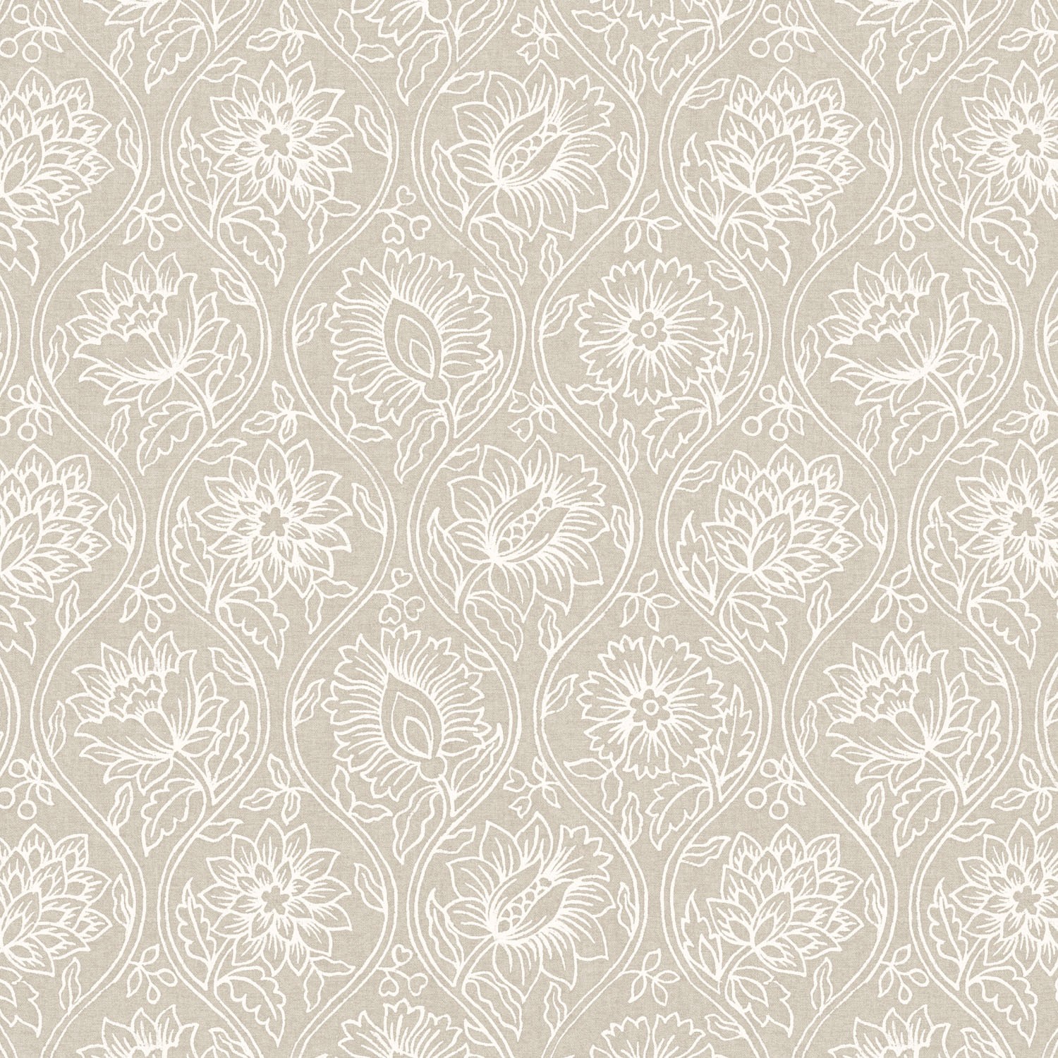 Lotus Linen Wallpaper | The Pure Edit