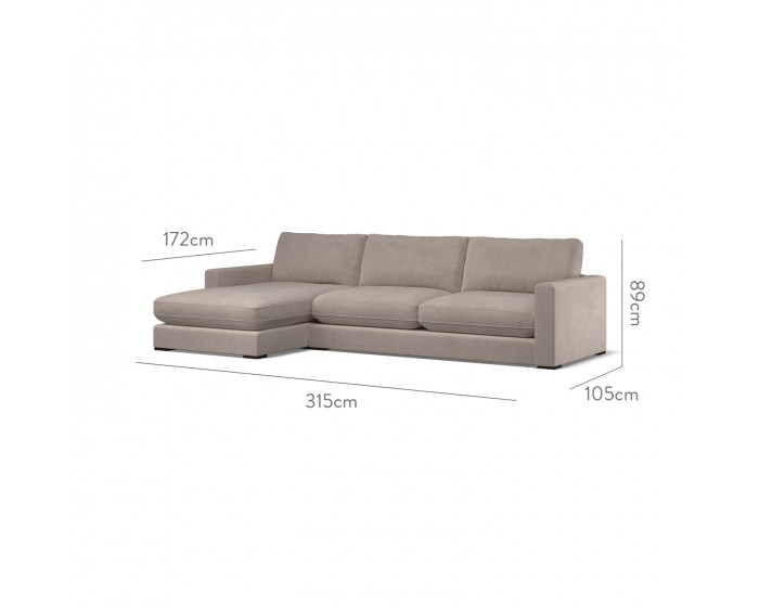 Cloud Large Chaise LHF Cosmos Clay