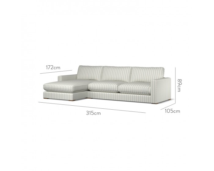 Cloud Large Chaise LHF Fayola Mineral