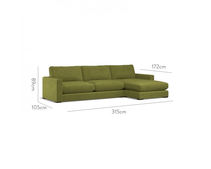 Cloud Large Chaise RHF Cosmos Moss