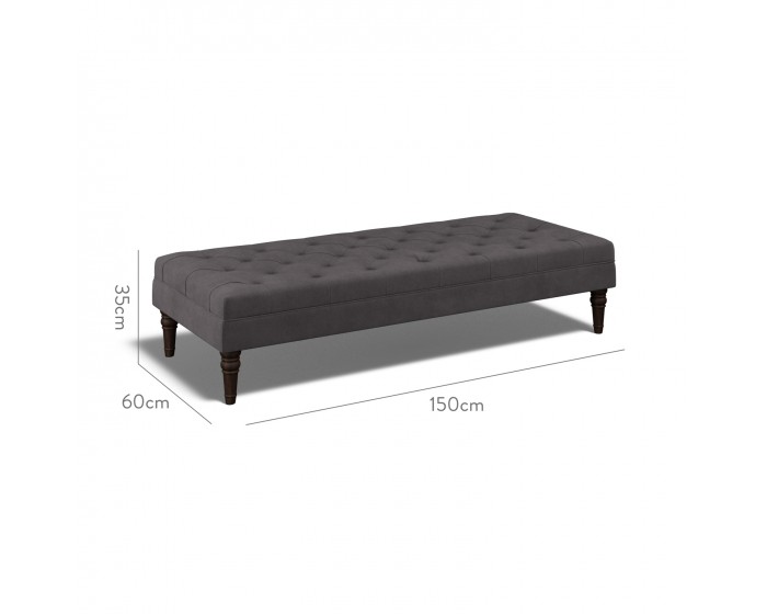 Monterey Extra Large Footstool Cosmos Charcoal
