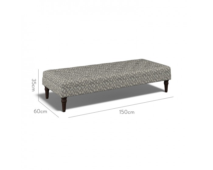 Monterey Extra Large Footstool Nia Charcoal