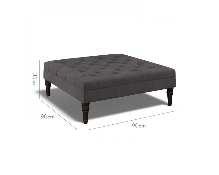 Monterey Large Footstool Cosmos Charcoal