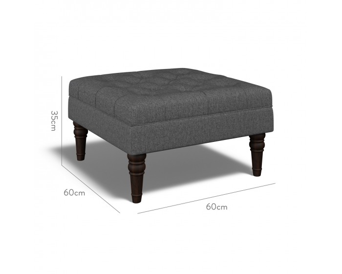 Monterey Small Footstool Bisa Charcoal