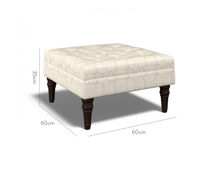 Monterey Small Footstool Ellora Parchment 