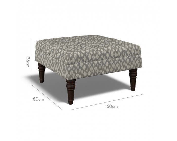 Monterey Small Footstool Nia Charcoal