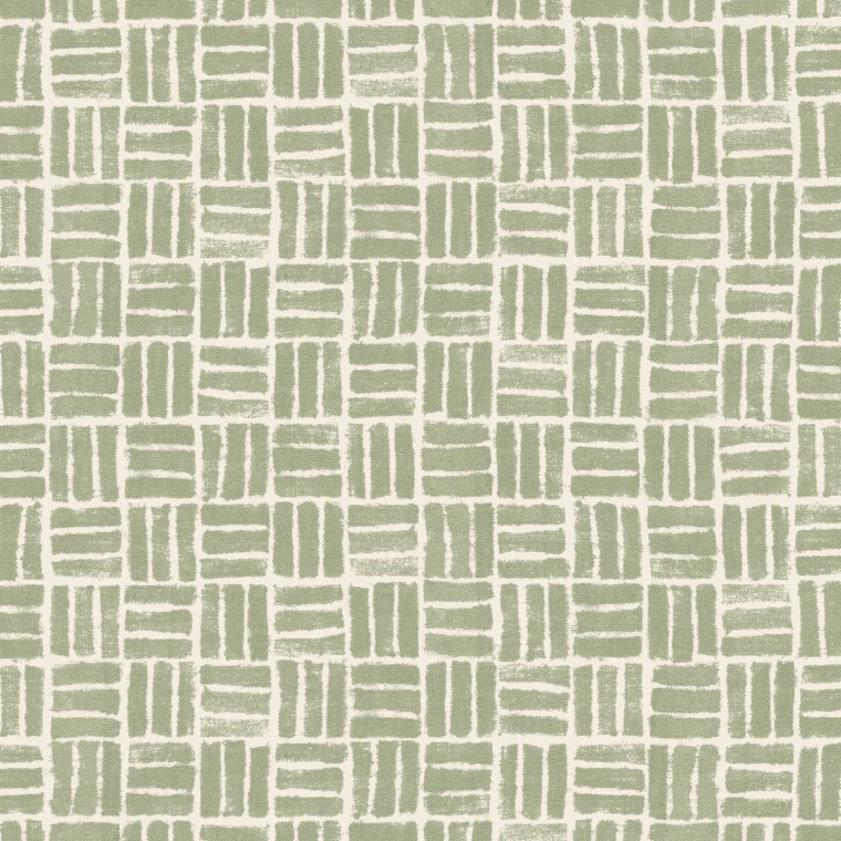 Atlas Sage Printed Cotton Fabric
