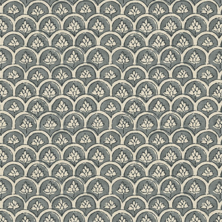 Devi Indigo Printed Cotton Fabric