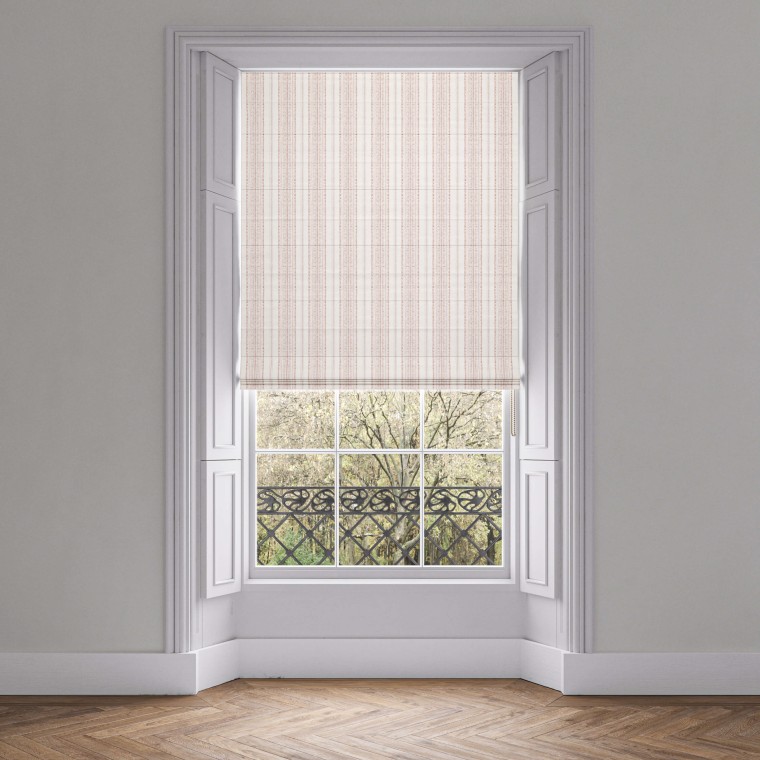 Bodo Stripe Ginger Roman Blind