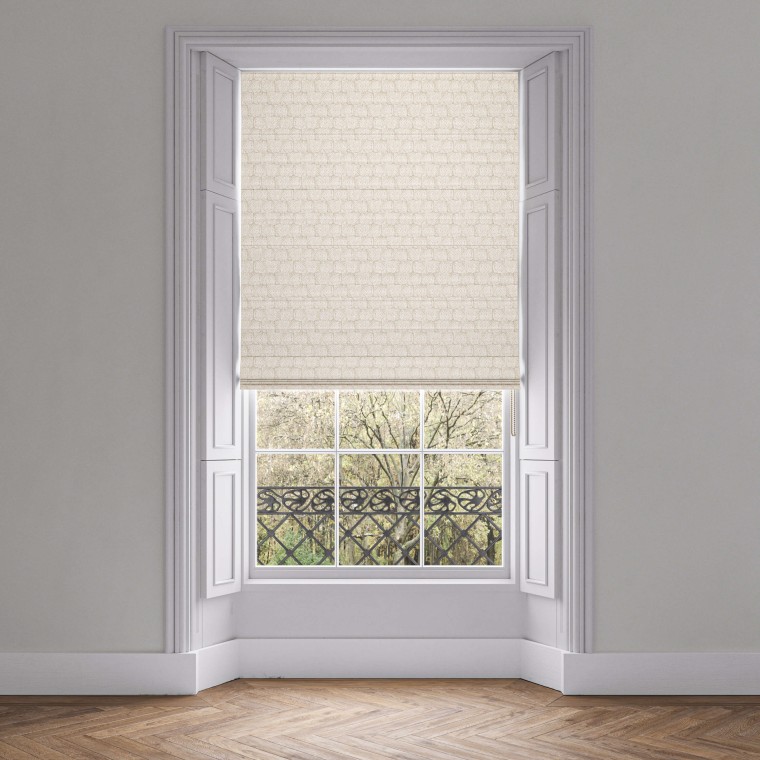Ellora Parchment Roman Blind