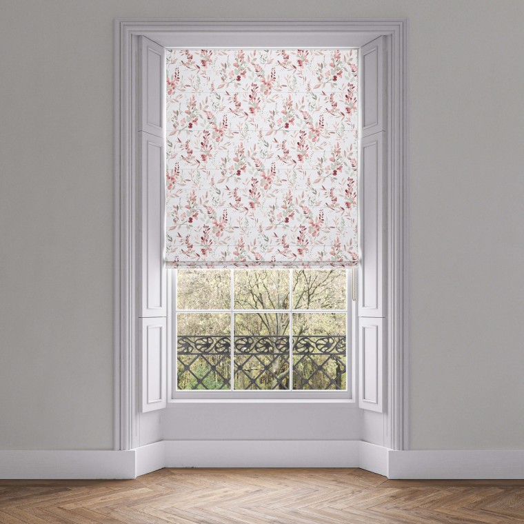 Harumi Raspberry Roman Blind