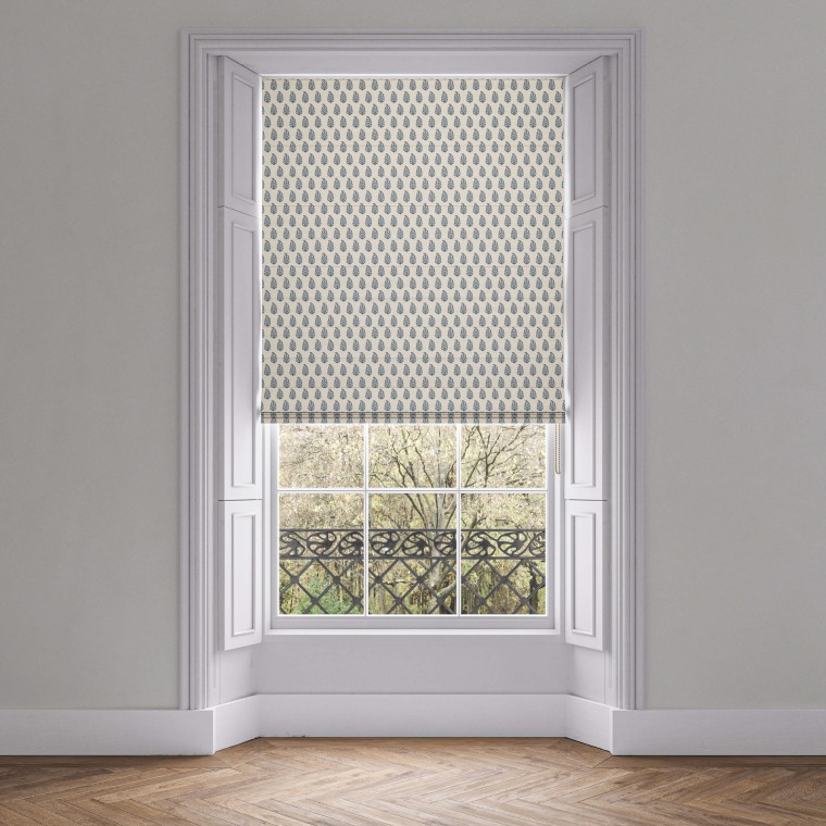 Indira Indigo Roman Blind