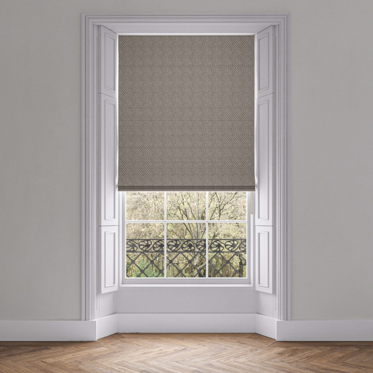 Jina Espresso Roman Blind