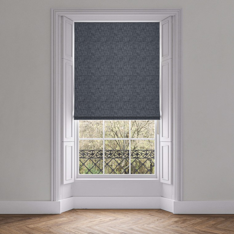 Kalinda Indigo Roman Blind