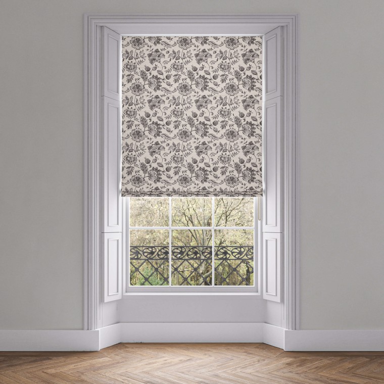 Kamila Charcoal Roman Blind