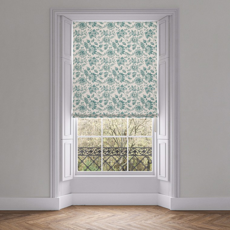 Kamila Teal Roman Blind