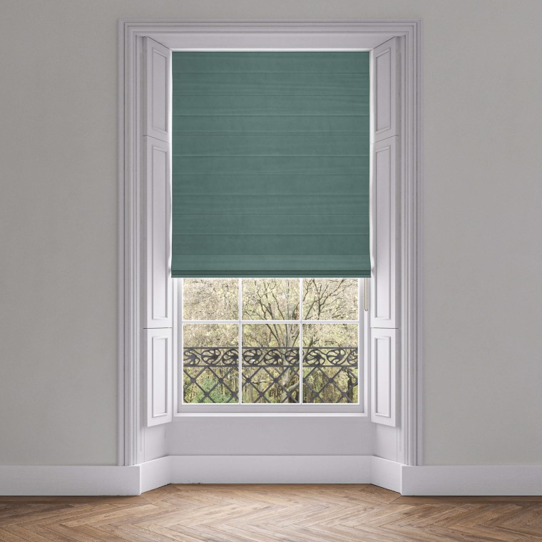 Larah Teal Roman Blind