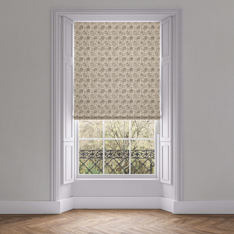Lotus Charcoal Roman Blind