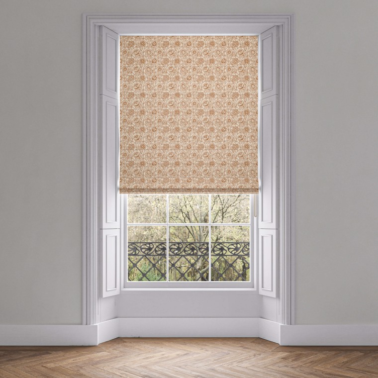 Lotus Ginger Roman Blind