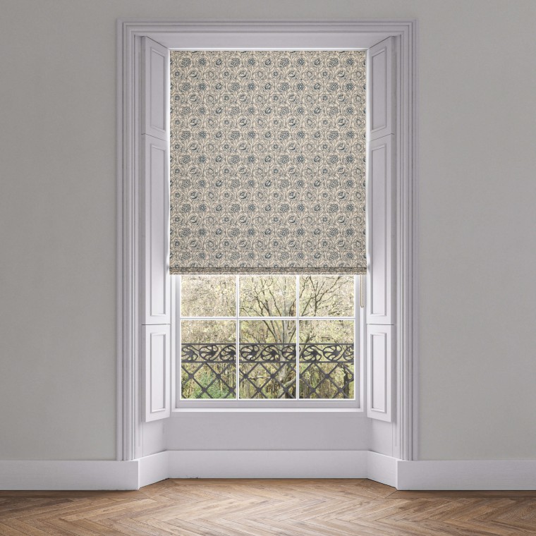 Lotus Midnight Roman Blind