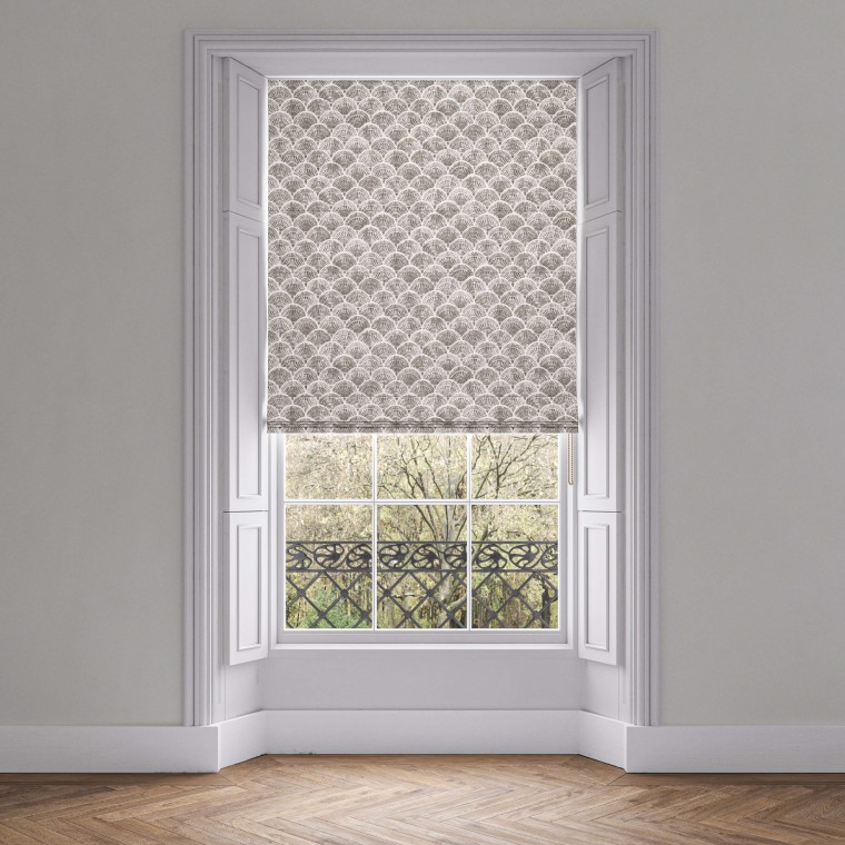 Medina Graphite Roman Blind