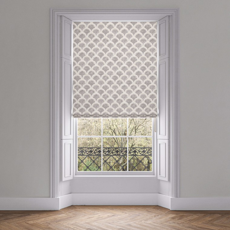 Moussine Charcoal Roman Blind