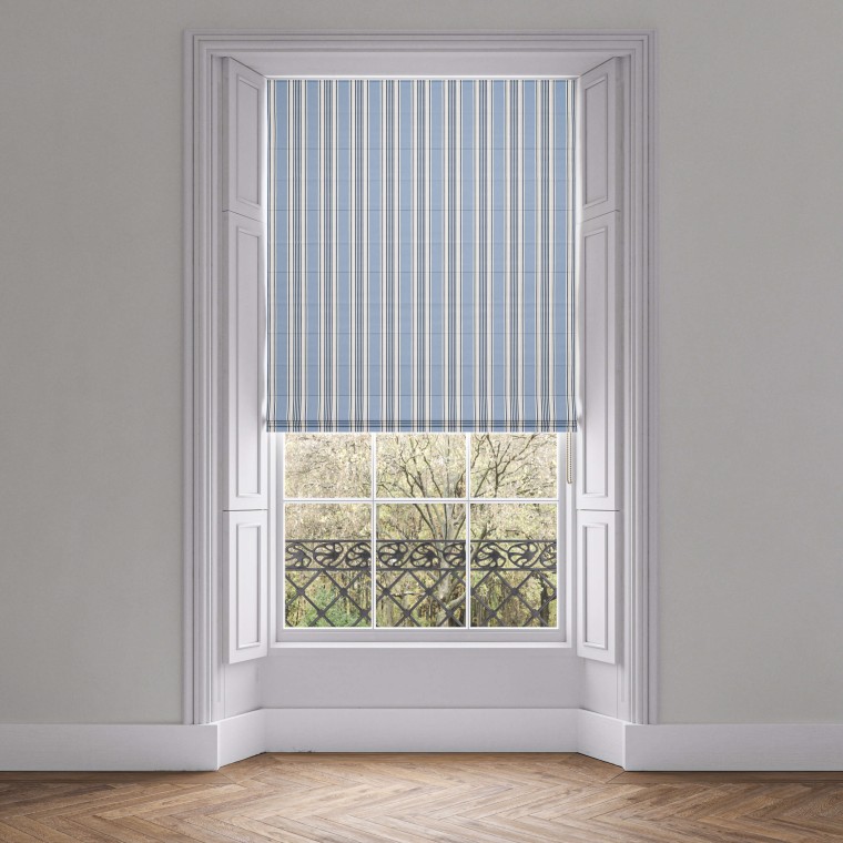 Nimes China Blue Roman Blind