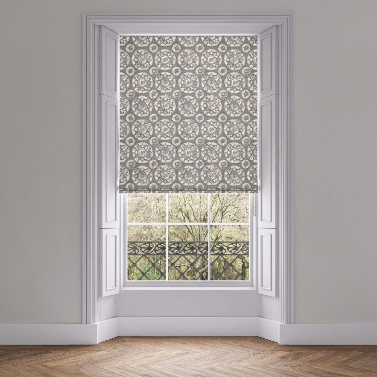 Nubra Graphite Roman Blind