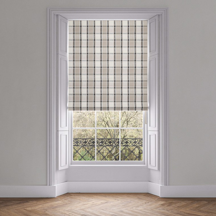 Oba Charcoal Roman Blind