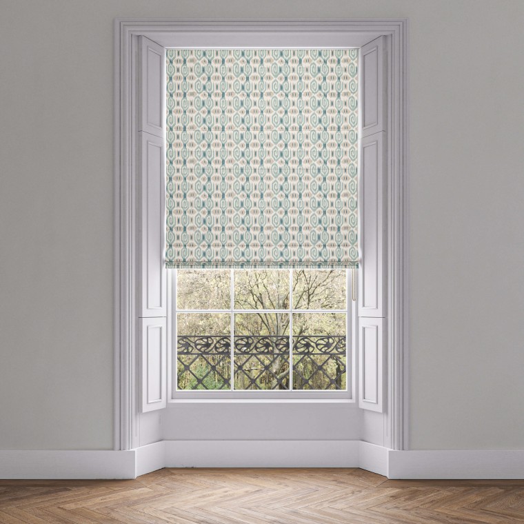 Odisha Teal Roman Blind