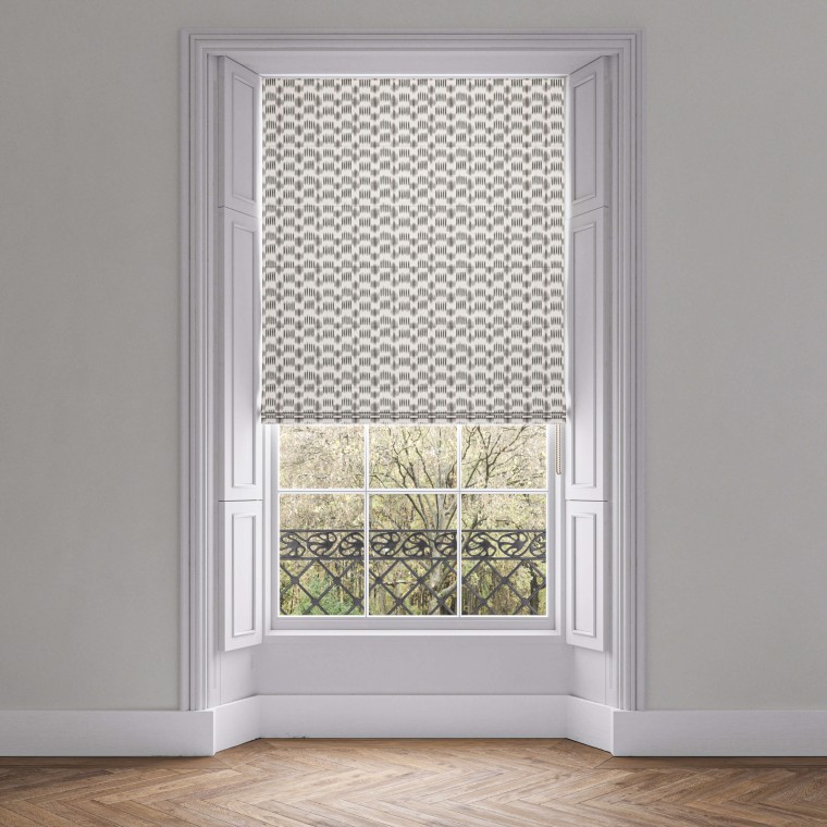 Patola Graphite Roman Blind