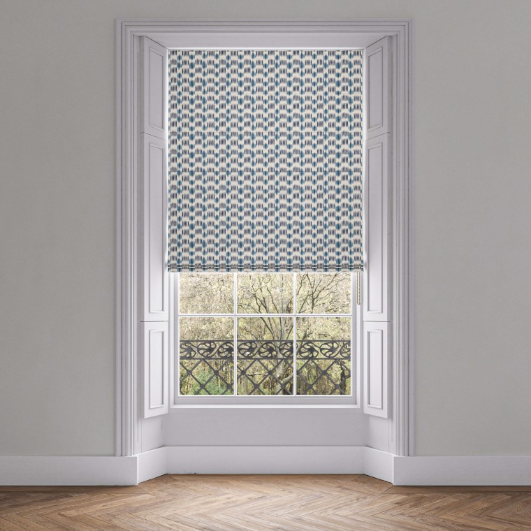 Patola Indigo Roman Blind
