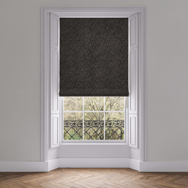 Safara Charcoal Roman Blind