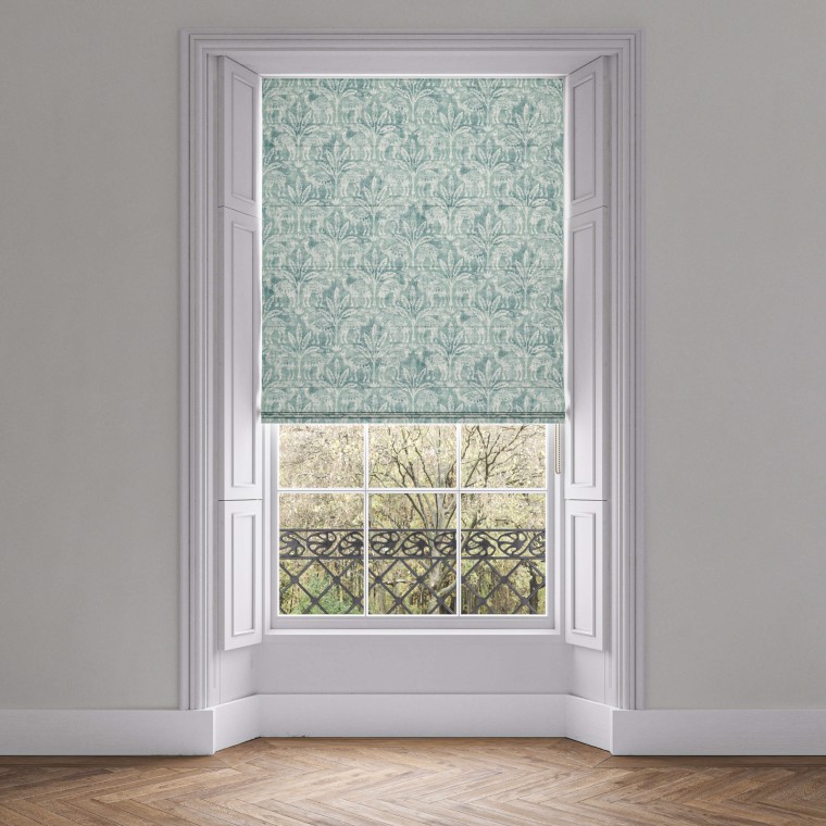 Toubkal Teal Roman Blind