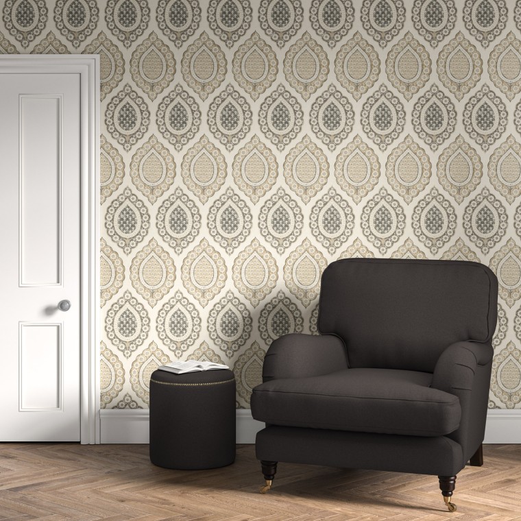 Wallpaper Indienne Espresso Lifestyle 2